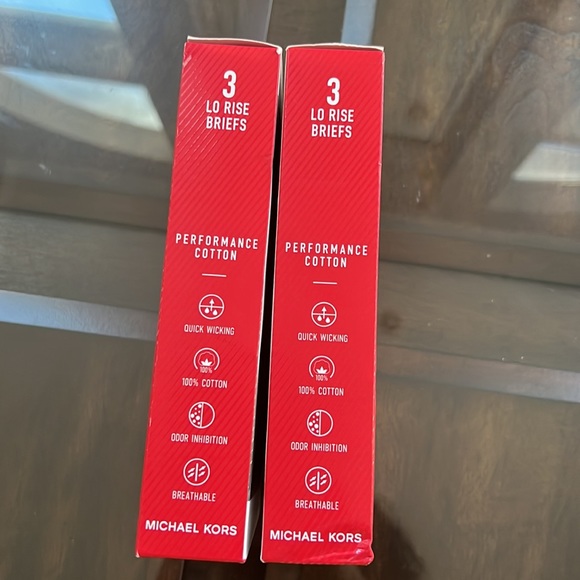 Bundle (2) of Michael Kors Performance Cotton Low Rise Briefs. - Picture 3 of 8